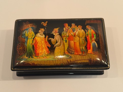 Fedoskino russian lacquer box - russian,