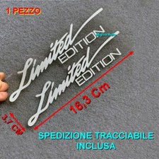 ADESIVO LIMITED EDITION GRIGIO 16,3 CM STICKER INTERNI ESTERNI 3D LOGO ADESIVI