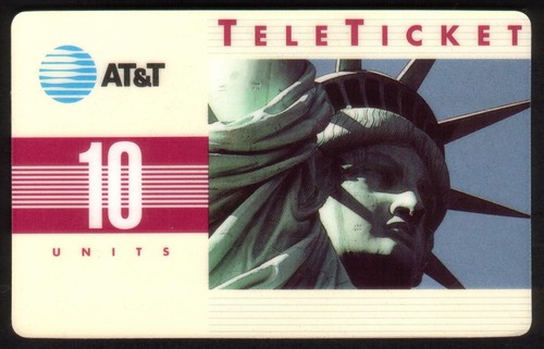 Scheda telefonica 10u statua - scheda,