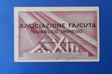 Tessera Associazione Fascista