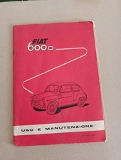 FIAT 600 D LIBRETTO USO
