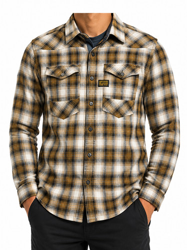 Camicia casual flanella a - flanella,