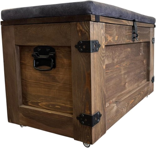 Skrzynia wengé 80x45 poduszka