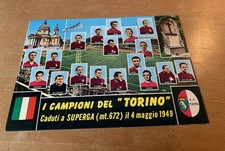 AC TORINO CALCIO CARTOLINA GRANDE TORINO CADUTI A SUPERGA 04/05/ 1949 FOOTBALL