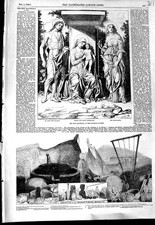 Antica Stampa Originale 1856