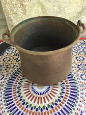 ANTICO PAIOLO IN RAME INIZI DEL 900 PENTOLA SECCHIO CALDERONE