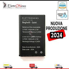 Batteria per Saiet Scudotre 1000mAh SAIET SCUDOTRE BL-5C Nera Nuova produzione