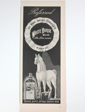 Vintage 1940s White Horse
