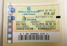 MARCA DA BOLLO da € 14,62