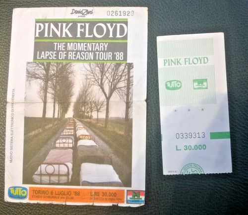 Pink floyd biglietto - -, del