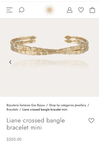 Bracciale gas bijoux - bracciale, liane
