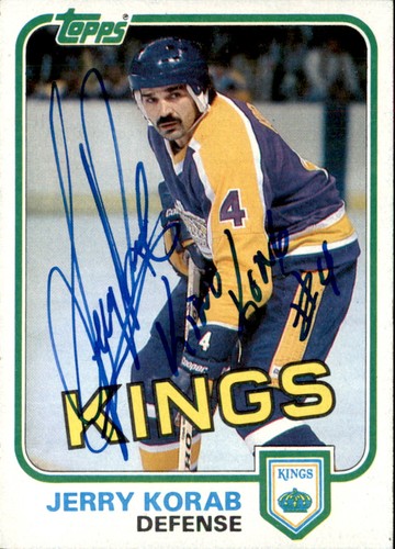Jerry korab signed auto - jerry,