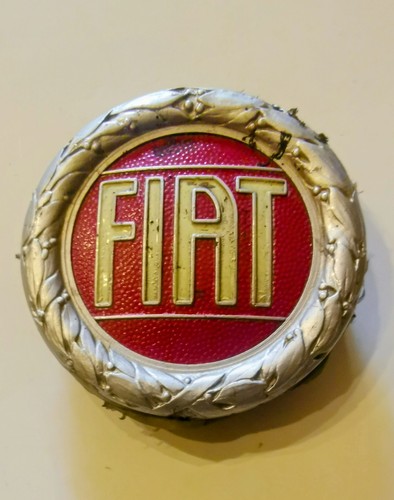 Vecchio stemma fiat - vecchio, originale