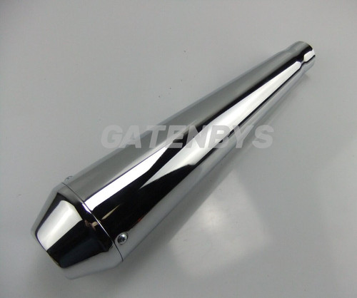 Silenziatore moto cromato - silenziatore,