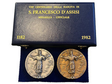 Medaglie San Francesco d'Assisi VIII° Centenario della nascita-A. Berti alfacure