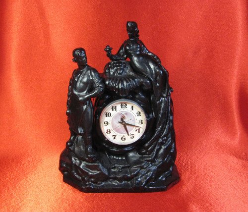 Vintage table tank clock - vintage,