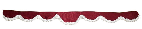 Tenda bordeaux peluche velluto