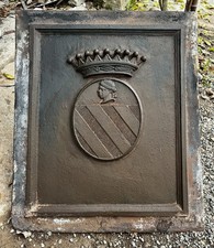 Antica piastra da camino