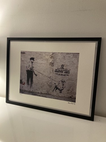 Lithographie banksy avec - lithographie,