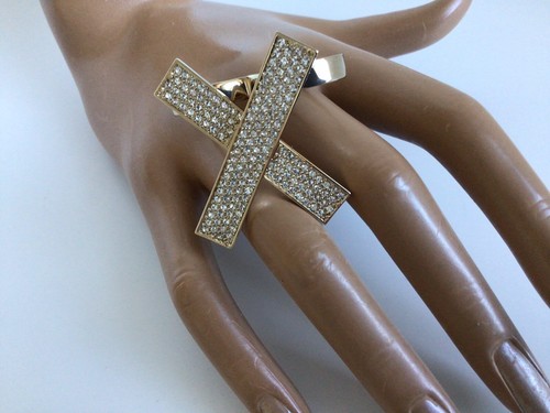 Anello doppio cristalli - anello,