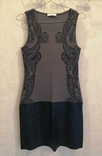Robe strech grise et noire T34