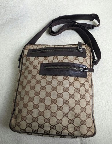 Borsa tracolla gucci tela - gucci, gg