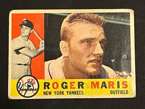 1960 topps 377 roger maris - roger,