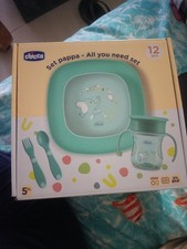 Set pappa chicco menta - set,