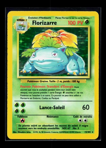 Carte pokémon florizarre - carte,