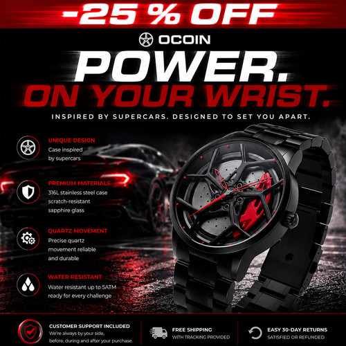 Orologio con ruota audi rs8 - con,