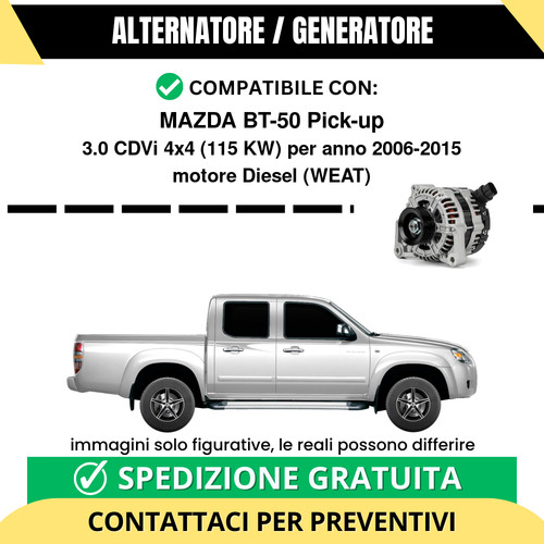 Alternatore mazda 50 - mazda, bt-50