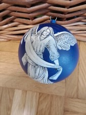 Set 16 Palline Natale Blu Varie Forme E Varie Tonalità + Una Artigianale