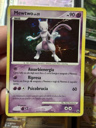 Mewtwo 100 rara - 9/100, holo