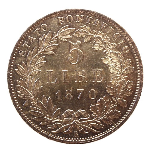Pio lire ag 1870 - ix,