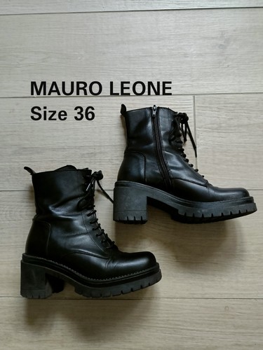Stivaletti pelle nera mauro - nera,