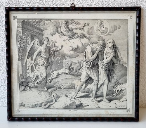 Antica incisione religiosa - , su