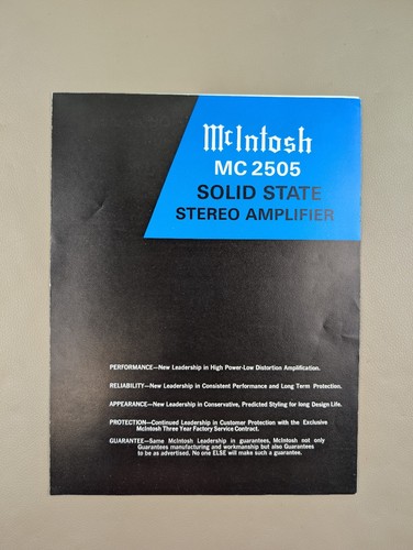 Mcintosh 2505 amplificatore - mcintosh,