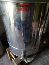 Contenitore in acciaio inox per la conservazione di miele, vino, olio, birra 