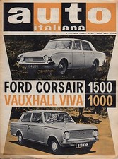 AUTO ITALIANA 1963 NUMERO 40 FORD CORSAIR 1500 VAUXHALL VIVA 1000