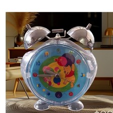 Orologio Sveglia Vintage Winnie the Pooh Disney  Con Suoneria a Campana 