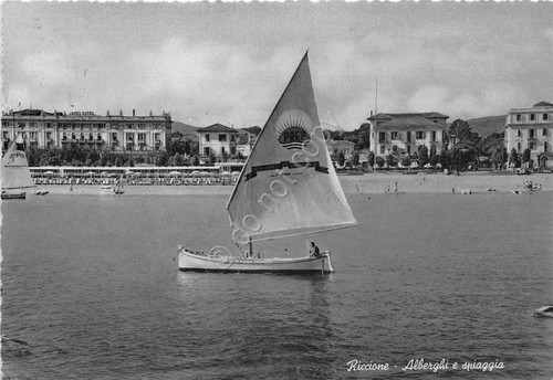 Cartolina riccione dal - cartolina,