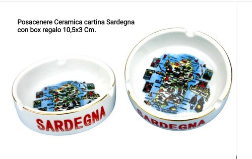 Posacenere ceramica mappa - posacenere,