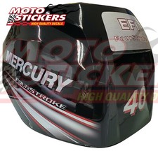 Mercury EFI 40 Fourstroke adesivi metallizzati per calotta - kit adesivi calotta