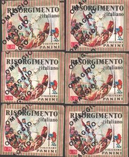 Risorgimento Italiano - Lotto 6 bustine di figurine ed. Panini Omaggio