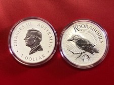 - AUSTRALIA 1 DOLLAR  $  2025 AG.Carlo III Kookaburra