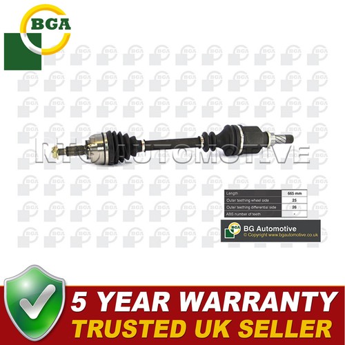 Bga front left driveshaft - left, fits