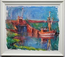 Dipinto olio paesaggio tedesco