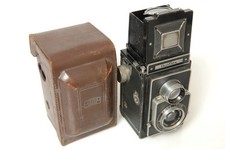 ✅ ZEISS IKOFLEX TLRIIA (852/16) 7,5 CM, 75 MM 3,5 OPTON TESSAR T E CUSTODIA ORIGINALE