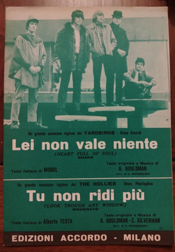 Yardbirds spartito italiano - spartito,