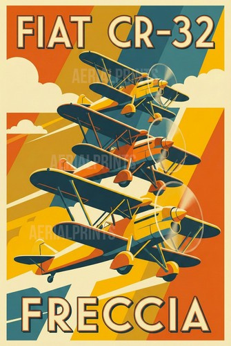 Fiat stampa fine art - fiat, cr-32